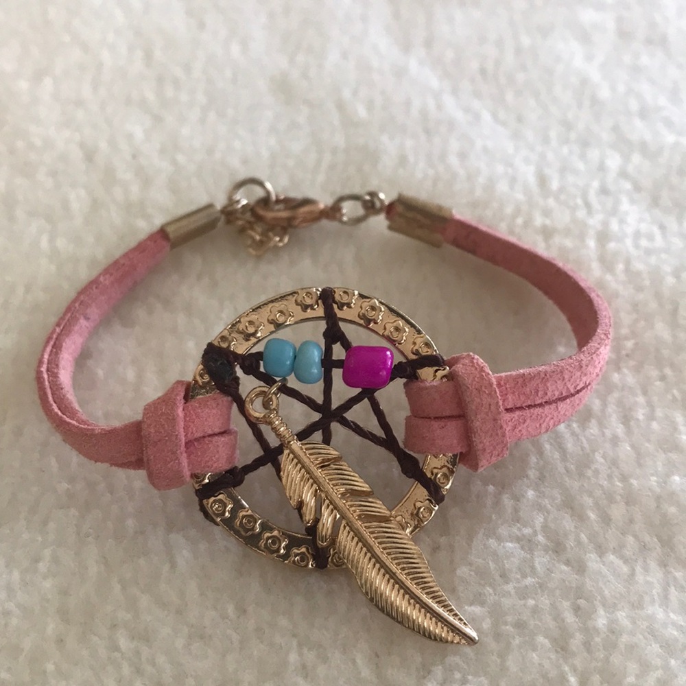 🛍 SALE 4/$20 Dream Catcher Pink Bracelet